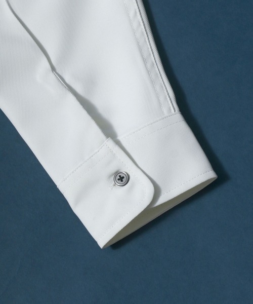 ANPAS(アンパス)の「ANPAS Twill Fabric Oversized Open Collar Shirt/別注 ツイル オーバーサイズ オープンカラーシャツ / 長袖シャツ メンズ 開襟シャツ(シャツ/ブラウス・メンズ・ホワイト/チャコールグレー/ライトグレー/ブラック/ダークグリーン/ブルー/グレイッシュベージュ/ワイン/ホワイト系その他/ブラウン・M/L)」の19枚目の写真