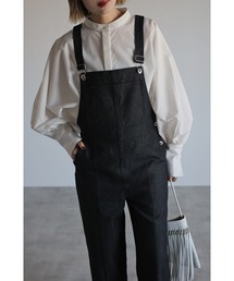 Bonjour Sagan | 【2022 S/S 新作】フロントスリットデニムサロペット(サロペット/オーバーオール)