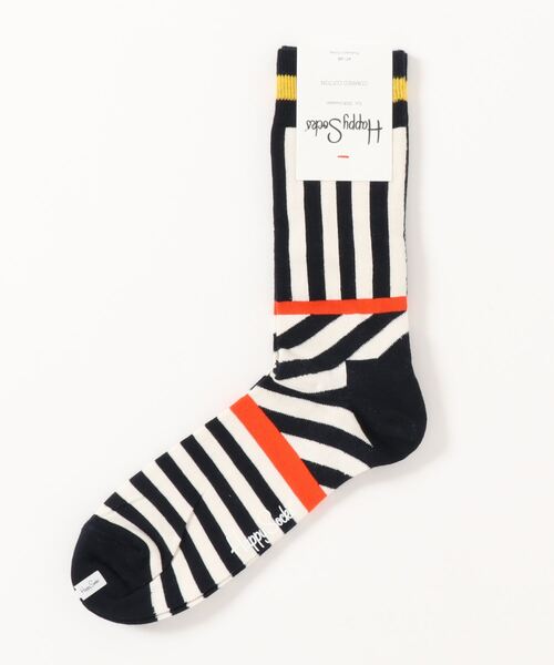 Happy Socks（ハッピーソックス）の「【66】【HAPPY SOCKS】デザインソックス（ソックス/靴下・メンズ・ブラック/パープル/ネイビー/レッド/ピンク/イエロー/ブルー/ブルー系その他/レッド系その他/イエロー系その他/ブラック系その他/ブラック系その他2/ホワイト/ライトグリーン/グリーン/パープル系その他/レッド系その他2/レッド系その他3/オレンジ系その他/ピンク系その他2/ブルー系その他2/ブルー系その他3/グレー/ブルー系その他4/グリーン系その他・MEDIUM）」の4枚目の写真