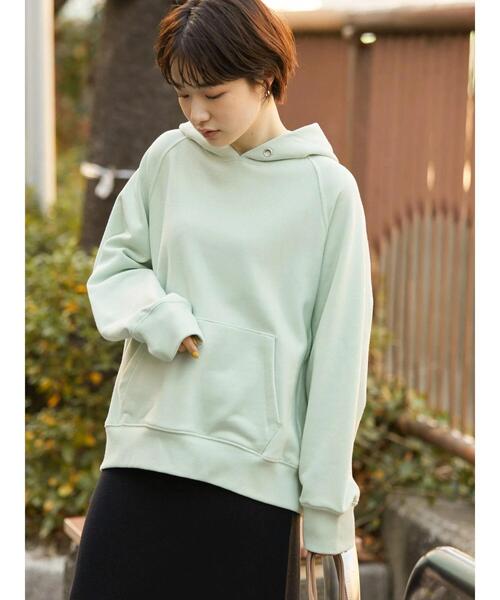 AMERICAN HOLIC(アメリカンホリック)の「ラグランフード裏毛プルオーバー(スウェット・レディース・グレー系その他/ミント/ホワイト系その他/オフホワイト・L/M)」の8枚目の写真