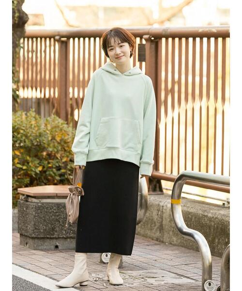 AMERICAN HOLIC(アメリカンホリック)の「ラグランフード裏毛プルオーバー(スウェット・レディース・グレー系その他/ミント/ホワイト系その他/オフホワイト・L/M)」の10枚目の写真