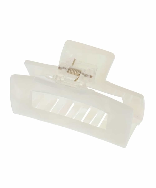 a.v.v（アーヴェヴェ）の「スクエアバンスクリップ（バレッタ/ヘアクリップ・レディース・アイボリー/ライトパープル・38）」の3枚目の写真