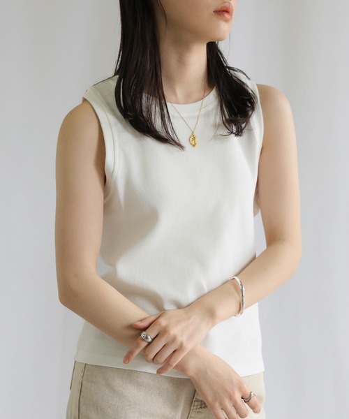 select MOCA（セレクトモカ）の「ベーシックカラータンクトップス（タンクトップ・レディース・ホワイト/ブラック/オレンジ/ブルー/グリーン・FREE）」の2枚目の写真