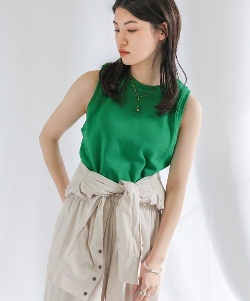 select MOCA（セレクトモカ）の「ベーシックカラータンクトップス（タンクトップ・レディース・ホワイト/ブラック/オレンジ/ブルー/グリーン・FREE）」の11枚目の写真