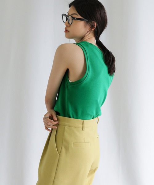 select MOCA（セレクトモカ）の「ベーシックカラータンクトップス（タンクトップ・レディース・ホワイト/ブラック/オレンジ/ブルー/グリーン・FREE）」の16枚目の写真