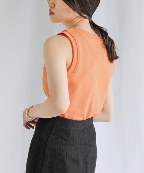select MOCA（セレクトモカ）の「ベーシックカラータンクトップス（タンクトップ・レディース・ホワイト/ブラック/オレンジ/ブルー/グリーン・FREE）」の21枚目の写真