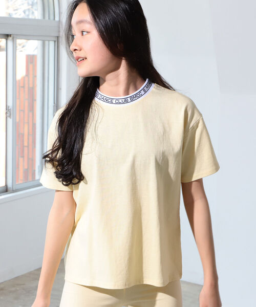 B:MING by BEAMS(ビーミングバイビームス)の「B:MING by BEAMS / ネックロゴ Tシャツ(130~160cm)(Tシャツ/カットソー・キッズ・ホワイト/ブラック/イエロー系その他・130/140/150/160)」の1枚目の写真