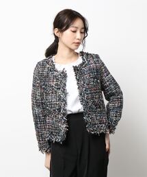 にこちゃん ♡Theory セオリー♡マルチツイード　ノーカラージャケット Theory luxe（ノーカラージャケット）のフリマアイテム一覧