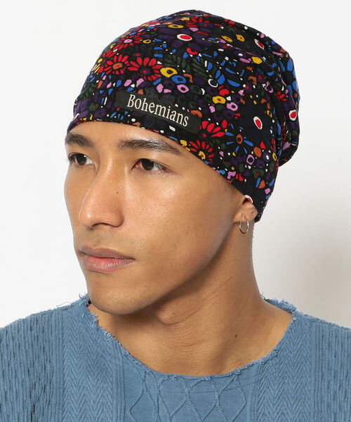 BOHEMIANS(ボヘミアンズ)の「BOHEMIANS/ボヘミアンズ MOSAIC FLOWER WATCH CAP モザイクフラワーワッチキャップ(ニットキャップ/ビーニー・メンズ・その他・SMALL)」の4枚目の写真