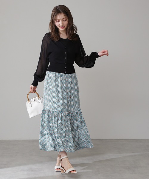 N.（N. Natural Beauty Basic）（エヌエヌナチュラルビューティーベーシック）の「◆レヴィータＶカーディガン（カーディガン/ボレロ・レディース・アイボリー/ブラック/モカ/パープル/ピンク/グリーン/クリーム・MEDIUM）」の13枚目の写真