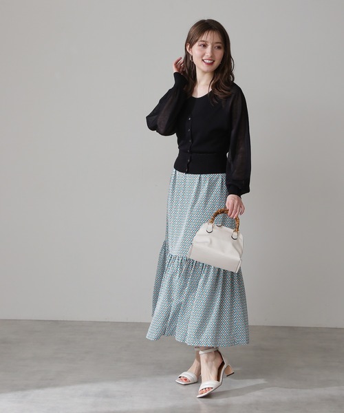 N.（N. Natural Beauty Basic）（エヌエヌナチュラルビューティーベーシック）の「◆レヴィータＶカーディガン（カーディガン/ボレロ・レディース・アイボリー/ブラック/モカ/パープル/ピンク/グリーン/クリーム・MEDIUM）」の11枚目の写真