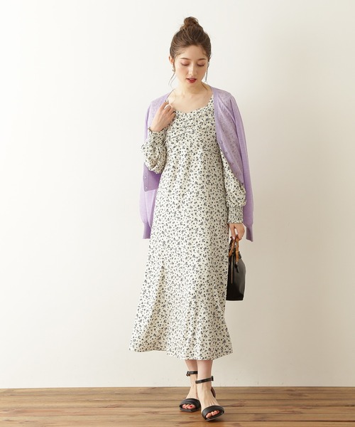 N.（N. Natural Beauty Basic）（エヌエヌナチュラルビューティーベーシック）の「◆レヴィータＶカーディガン（カーディガン/ボレロ・レディース・アイボリー/ブラック/モカ/パープル/ピンク/グリーン/クリーム・MEDIUM）」の10枚目の写真