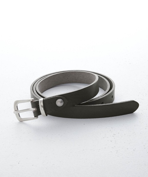 MONO-MART（モノマート）の「リアルレザー ロングナローベルト/本革（ベルト・メンズ・ホワイト/ブラック/ダークブラウン/キャメル/チャコール/レッド/イエロー/ダークグリーン/オレンジ・FREE）」の3枚目の写真