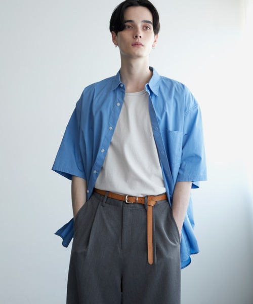 MONO-MART（モノマート）の「リアルレザー ロングナローベルト/本革（ベルト・メンズ・ホワイト/ブラック/ダークブラウン/キャメル/チャコール/レッド/イエロー/ダークグリーン/オレンジ・FREE）」の12枚目の写真