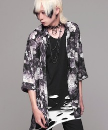 CIVARIZE　シヴァーライズ　立体花柄　ジャガード ロングシャツ 44 CIVARIZE シヴァーライズ 立体花柄 ジャガード ロングシャツ 44