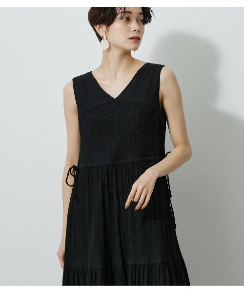 AZUL by moussy(アズールバイマウジー)の「WAIST SHAPE 2WAY ONEPIECE/ウエストシェイプ2WAYワンピース(ワンピース・レディース・グリーン/ライトグレー/ブラック・MEDIUM/SMALL)」の7枚目の写真