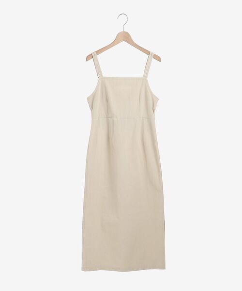 MAJESTIC LEGON（マジェスティックレゴン）の「Ladyスリムキャミワンピース（ワンピース・レディース・ベージュ/ネイビー/サックスブルー・SMALL/MEDIUM）」の2枚目の写真