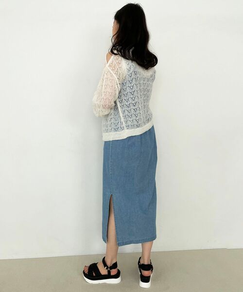 MAJESTIC LEGON（マジェスティックレゴン）の「Ladyスリムキャミワンピース（ワンピース・レディース・ベージュ/ネイビー/サックスブルー・SMALL/MEDIUM）」の20枚目の写真