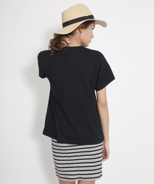 MILKFED.（ミルクフェド）の「FOOTBALL TEE CALIFORNIA　（Tシャツ/無地）（Tシャツ/カットソー・レディース・ホワイト/ネイビー/ライトパープル・SMALL/MEDIUM）」の5枚目の写真