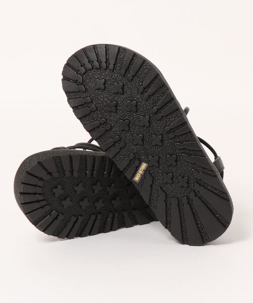 natural couture（ナチュラルクチュール）の「細ヒモスポーツサンダル（サンダル・レディース・ブラック/アイボリー・SMALL/MEDIUM/LARGE）」の4枚目の写真