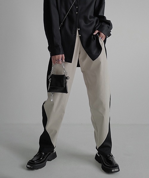chuclla(チュクラ)の「【chuclla】【2022/SS】Side curve line panel loose pants chw22s083(その他パンツ・レディース・アイボリー・S/M/L)」の12枚目の写真