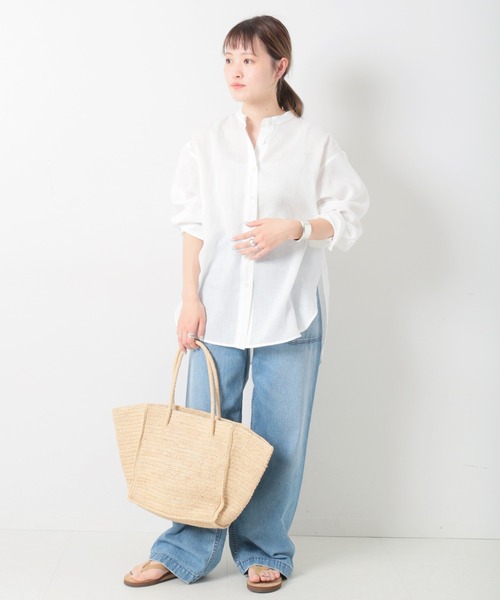 JOURNAL STANDARD L'ESSAGE リネンオーバーサイズシャツ JOURNAL STANDARD - L'ESSAGE JOURNAL STANDARD リネンオーバー