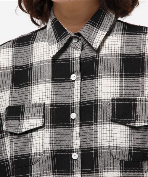 OUTLET（アウトレット）の「【WHO'S WHO gallery】TBバッファローチェックシャツ（シャツ/ブラウス・レディース・ブルー/レッド/ホワイト・FREE）」の7枚目の写真