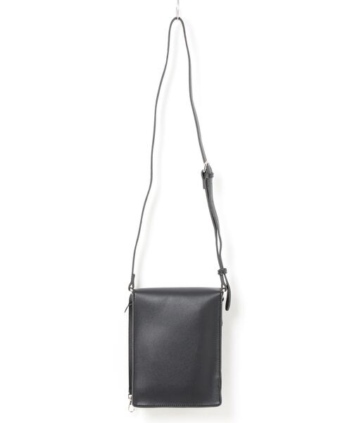 BACK NUMBER(バックナンバー)の「【BACK NUMBER】ストラップ付フラップバッグ(ショルダーバッグ・メンズ・ブラック/グレー・ONE SIZE)」の3枚目の写真