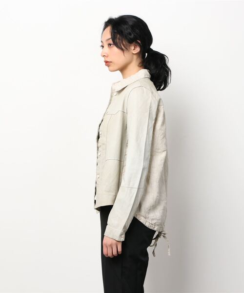 TRANSIT(トランジット)の「TRANSIT PAR-SUCH/トランジット パーサッチ/LEATHER(ブルゾン・レディース・ベージュ・2)」の3枚目の写真