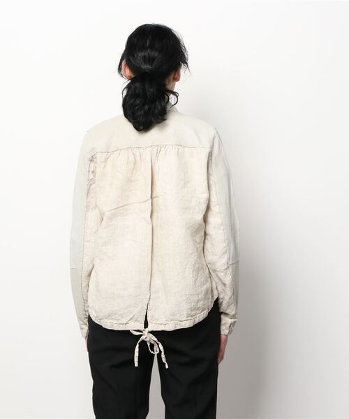 TRANSIT(トランジット)の「TRANSIT PAR-SUCH/トランジット パーサッチ/LEATHER(ブルゾン・レディース・ベージュ・2)」の2枚目の写真