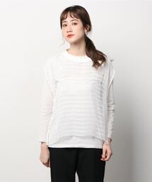 rito structure | rito structure(リト ストラクチャー) embroidered lace top/レーストップス/077R22S004B(Tシャツ/カットソー)
