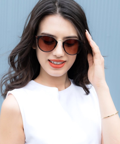 Rocky Monroe(ロッキーモンロー)の「ボストンコンビカラーレンズサングラス 伊達メガネ フェルトケース付き(サングラス・メンズ・A/B/C/D/E/F/G/H/I/J/K/L/M/N/O/P/Q/R・FREE)」の4枚目の写真