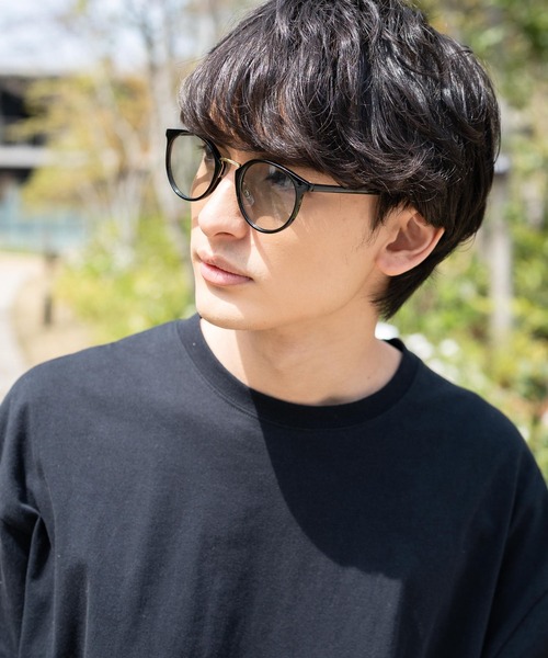 Rocky Monroe(ロッキーモンロー)の「ボストンコンビカラーレンズサングラス 伊達メガネ フェルトケース付き(サングラス・メンズ・A/B/C/D/E/F/G/H/I/J/K/L/M/N/O/P/Q/R・FREE)」の5枚目の写真