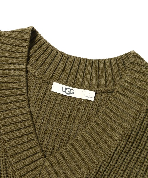 UGG（アグ）の「UGG@mos 配色ニットベスト（ベスト・レディース・ブルー/ベージュ/グリーン・L/M）」の15枚目の写真