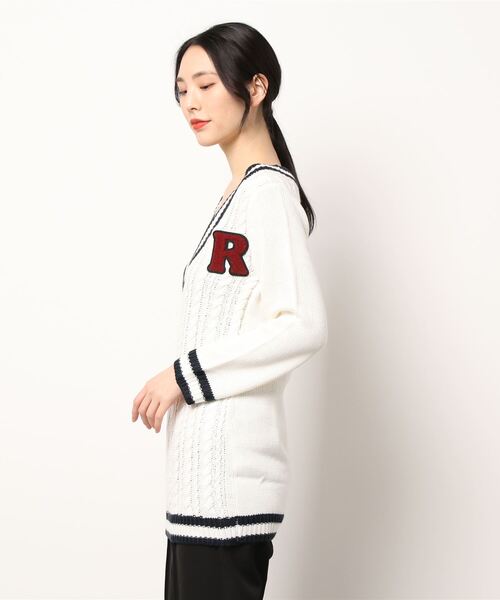 rienda suelta(リエンダスエルタ)の「/rienda suelta/エンブレムケーブルワンピース ゴルフウエア(ワンピース・レディース・ネイビー/レッド/アイボリー・SMALL/MEDIUM)」の4枚目の写真
