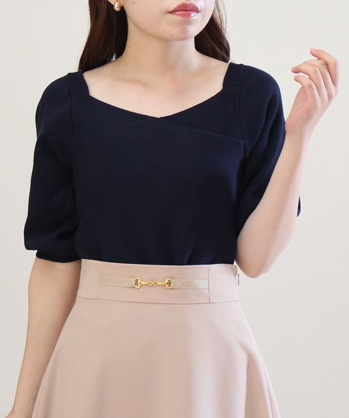TRUDEA(トルディア)の「バンテージニット(ニット/セーター・レディース・ネイビー/ラベンダー/ベージュ/ブラック・MEDIUM/LARGE)」の1枚目の写真