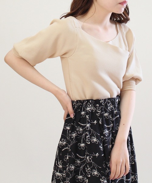 TRUDEA(トルディア)の「バンテージニット(ニット/セーター・レディース・ネイビー/ラベンダー/ベージュ/ブラック・MEDIUM/LARGE)」の20枚目の写真