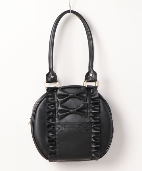 axes femme（アクシーズファム）の「ツインリボンラウンドバッグ（トートバッグ・レディース・ブラック/ゴールド/ワイン・MEDIUM）」の10枚目の写真