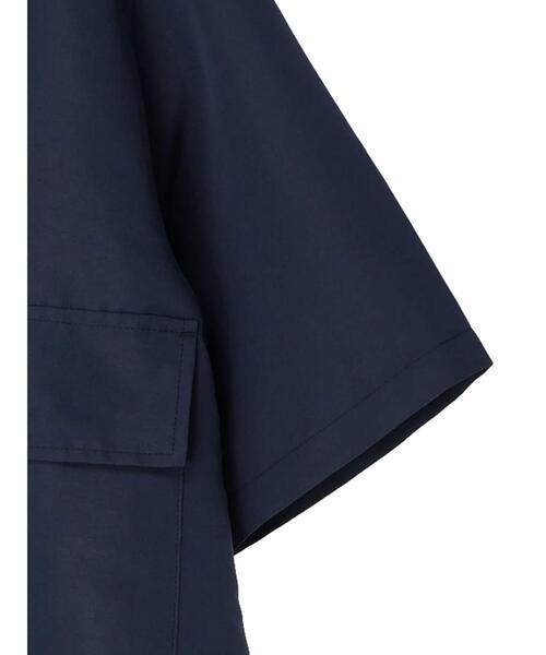 CRAFT STANDARD BOUTIQUE(クラフトスタンダードブティック)の「PEグログランレギュラーカラー5分袖シャツ *(シャツ/ブラウス・メンズ・ベージュ/ダークネイビー・L/M/LL)」の7枚目の写真