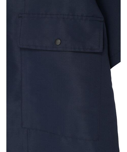 CRAFT STANDARD BOUTIQUE(クラフトスタンダードブティック)の「PEグログランレギュラーカラー5分袖シャツ *(シャツ/ブラウス・メンズ・ベージュ/ダークネイビー・L/M/LL)」の10枚目の写真