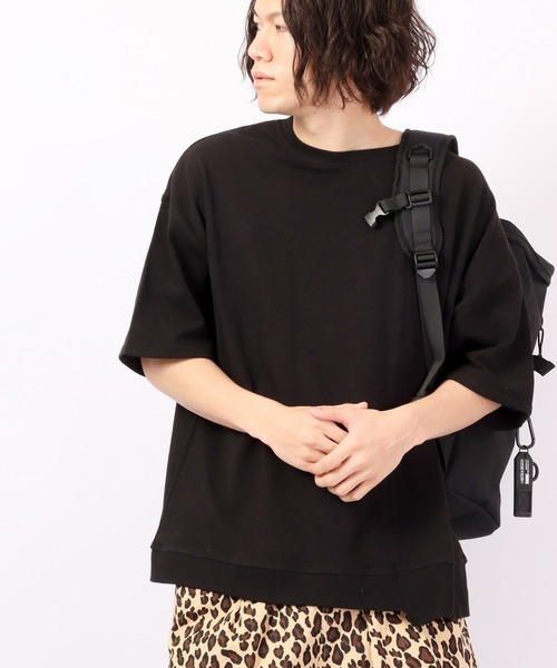 Revo.（レボ）の「Revo. 10/- 天竺 切り替えSS 半袖Tee（Tシャツ/カットソー・メンズ・ブラック/グレイッシュベージュ/ホワイト・1/2）」の20枚目の写真