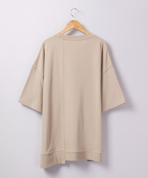 Revo.（レボ）の「Revo. 10/- 天竺 切り替えSS 半袖Tee（Tシャツ/カットソー・メンズ・ブラック/グレイッシュベージュ/ホワイト・1/2）」の10枚目の写真