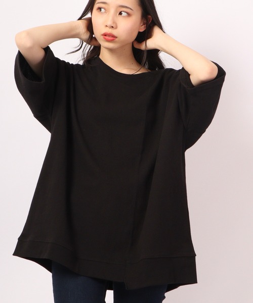 Revo.（レボ）の「Revo. 10/- 天竺 切り替えSS 半袖Tee（Tシャツ/カットソー・メンズ・ブラック/グレイッシュベージュ/ホワイト・1/2）」の14枚目の写真