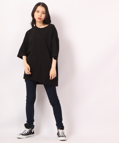 Revo.（レボ）の「Revo. 10/- 天竺 切り替えSS 半袖Tee（Tシャツ/カットソー・メンズ・ブラック/グレイッシュベージュ/ホワイト・1/2）」の12枚目の写真