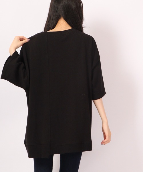 Revo.（レボ）の「Revo. 10/- 天竺 切り替えSS 半袖Tee（Tシャツ/カットソー・メンズ・ブラック/グレイッシュベージュ/ホワイト・1/2）」の13枚目の写真