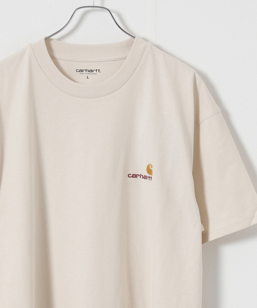 Carhartt WIP(カーハートダブリューアイピー)の「【CARHARTT WIP / カーハート ダブリューアイピー】 AMERICAN SCRIPT Tシャツ(Tシャツ/カットソー・メンズ・ホワイト/ブラック/グリーン/アイボリー・LARGE/X-LARGE/XX-LARGE)」の1枚目の写真