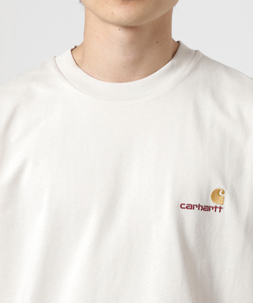 Carhartt WIP(カーハートダブリューアイピー)の「【CARHARTT WIP / カーハート ダブリューアイピー】 AMERICAN SCRIPT Tシャツ(Tシャツ/カットソー・メンズ・ホワイト/ブラック/グリーン/アイボリー・LARGE/X-LARGE/XX-LARGE)」の9枚目の写真