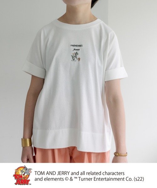Tom＆Jerry（トムアンドジェリー）の「TOM and JERRY/トムとジェリー×刺繍Tシャツ（Tシャツ/カットソー・レディース・ホワイト系1/ホワイト系2・FREE）」の20枚目の写真