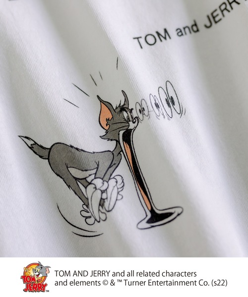 Tom＆Jerry（トムアンドジェリー）の「TOM and JERRY/トムとジェリー×刺繍Tシャツ（Tシャツ/カットソー・レディース・ホワイト系1/ホワイト系2・FREE）」の7枚目の写真