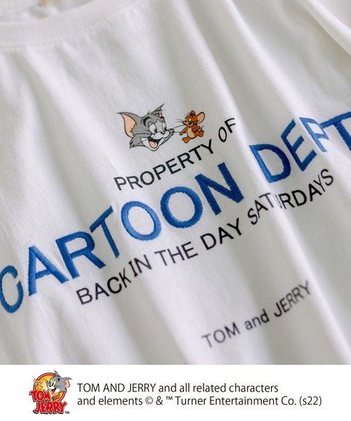 Tom＆Jerry（トムアンドジェリー）の「TOM and JERRY/トムとジェリー×刺繍Tシャツ（Tシャツ/カットソー・レディース・ホワイト系1/ホワイト系2・FREE）」の6枚目の写真